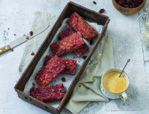 gezonde repen met aardbei