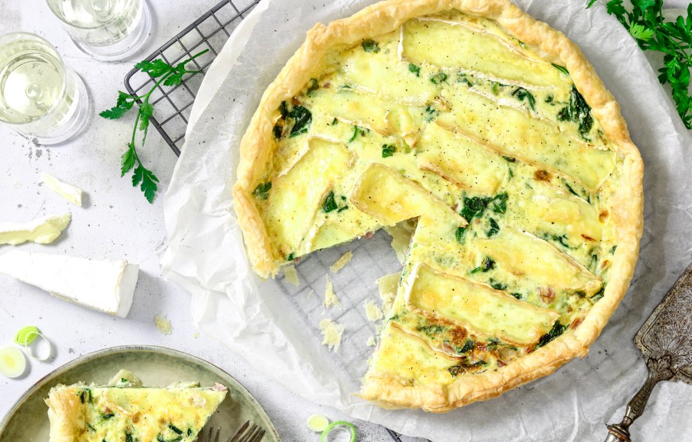 quiche met brie