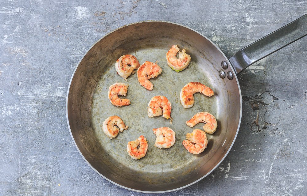 buddha bowl met garnalen