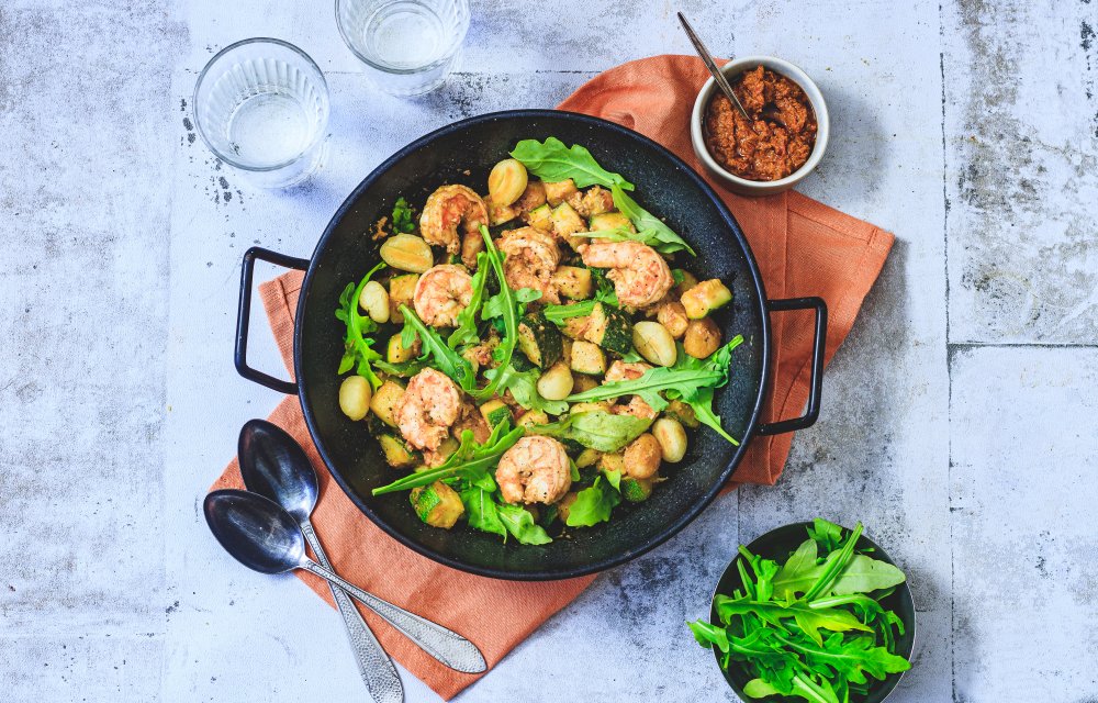 gnocchi met garnalen