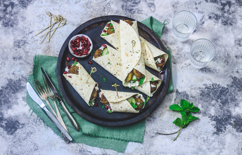 Wraps met falafel