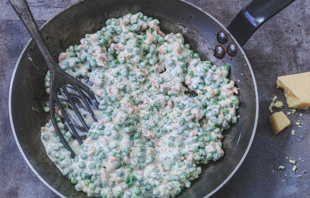 spaghetti met Hollandse garnalen
