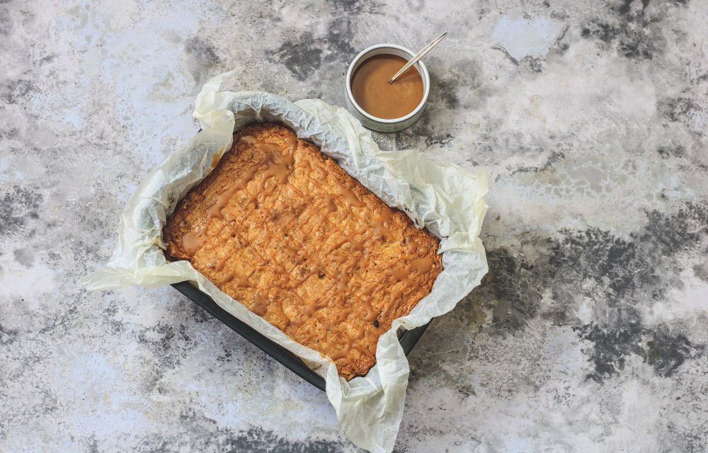 salted caramel blondies