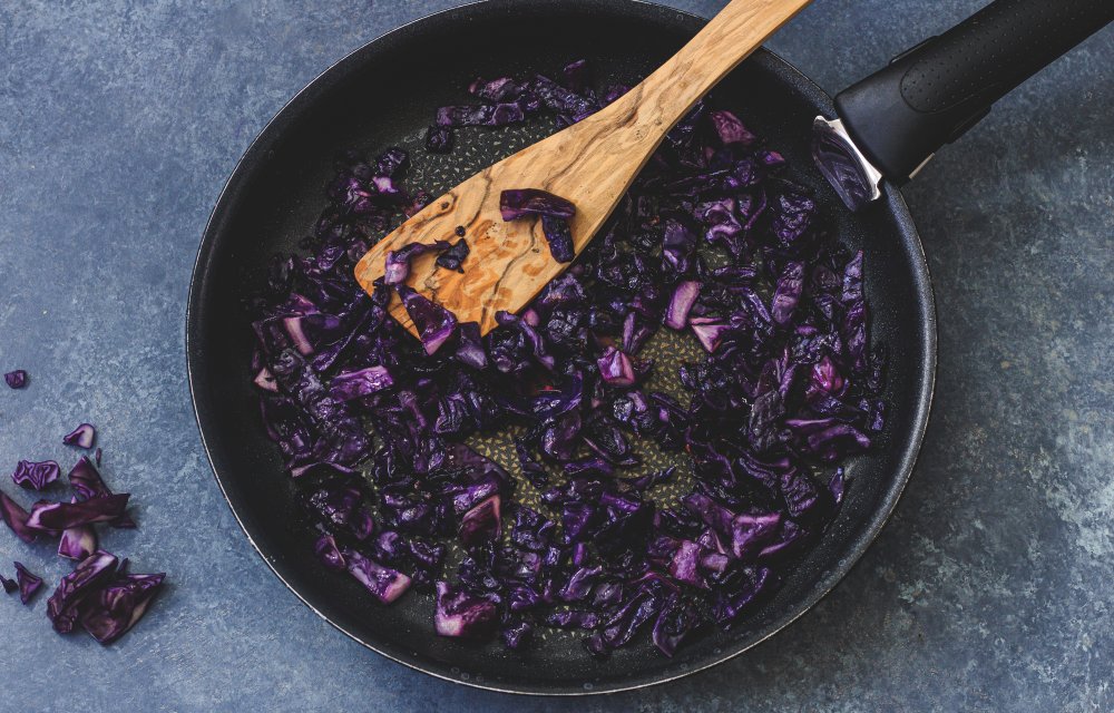 parelcouscous met rode kool