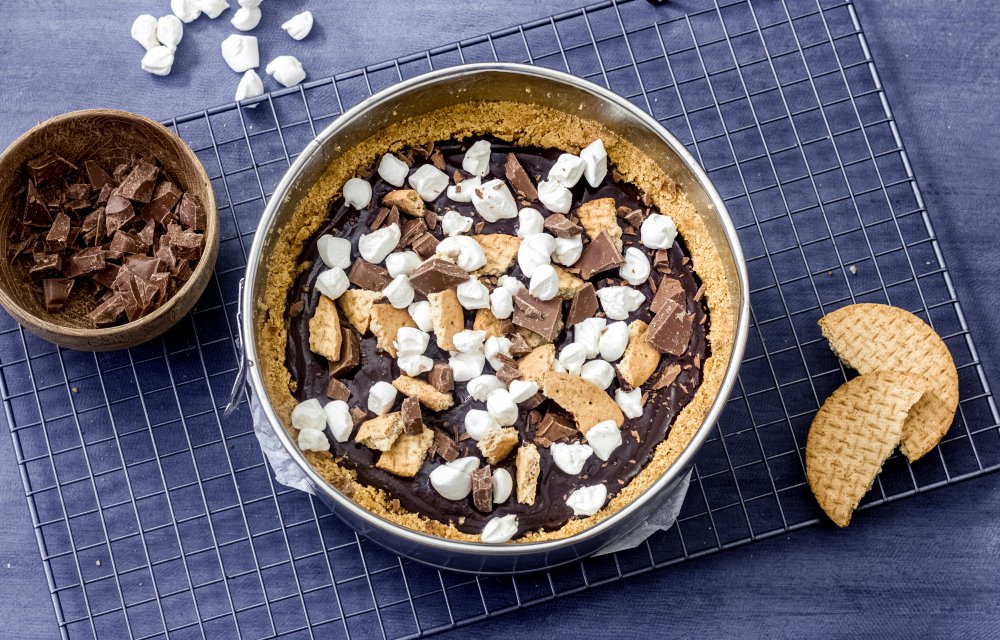 Rocky road chocoladetaart