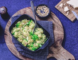 Gnocchi met pesto van broccoli