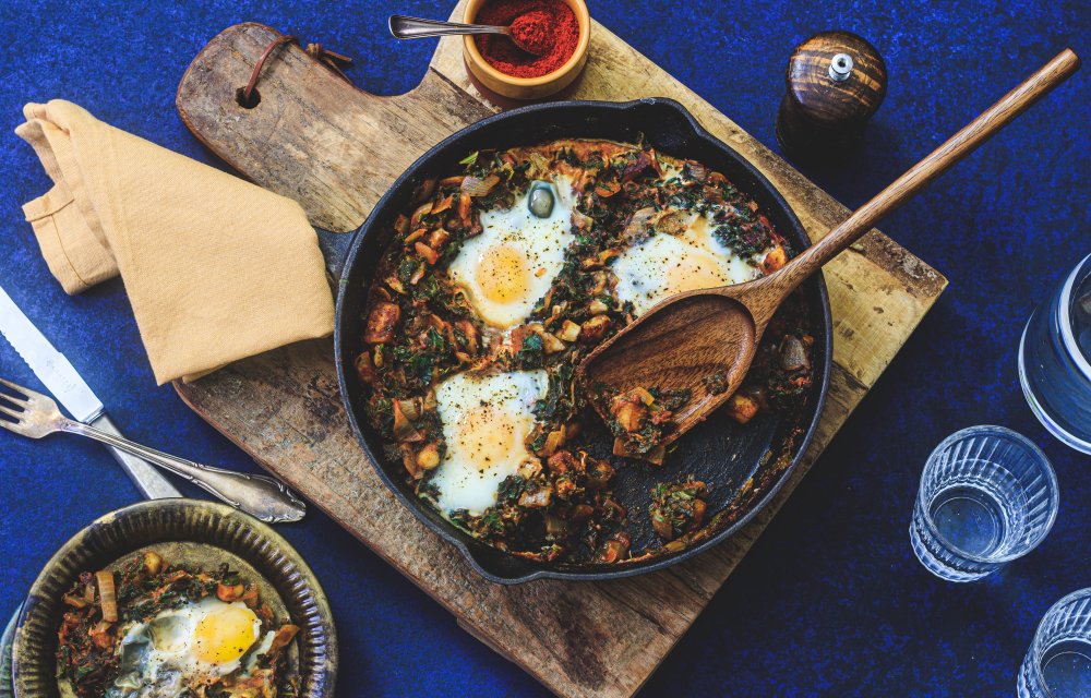 shakshuka met boerenkool