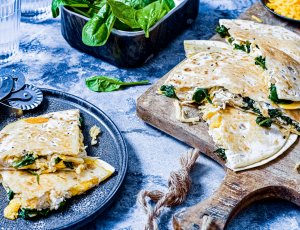 quesadilla's met pulled chicken