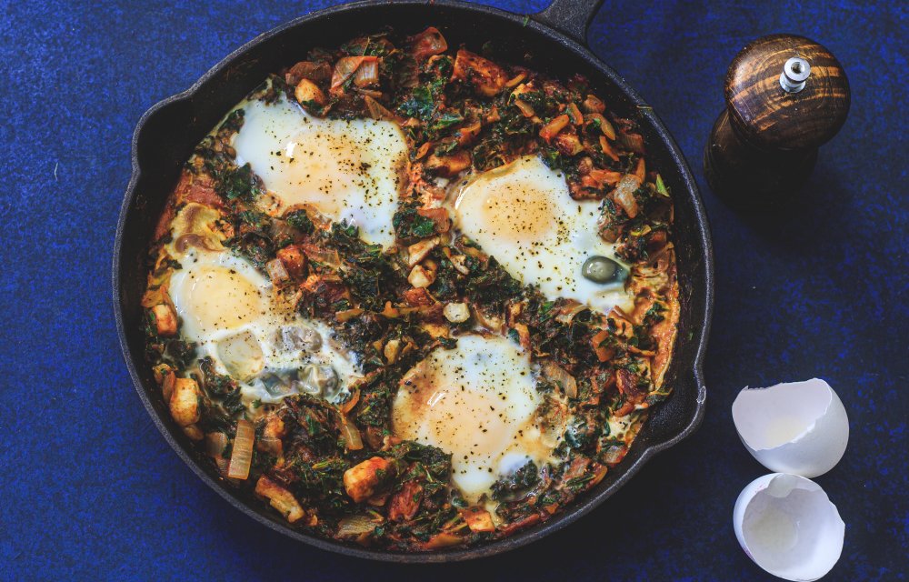 shakshuka met boerenkool