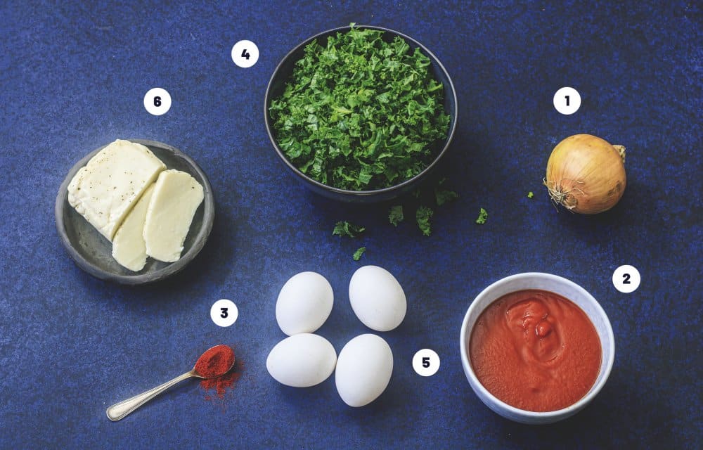 shakshuka met boerenkool