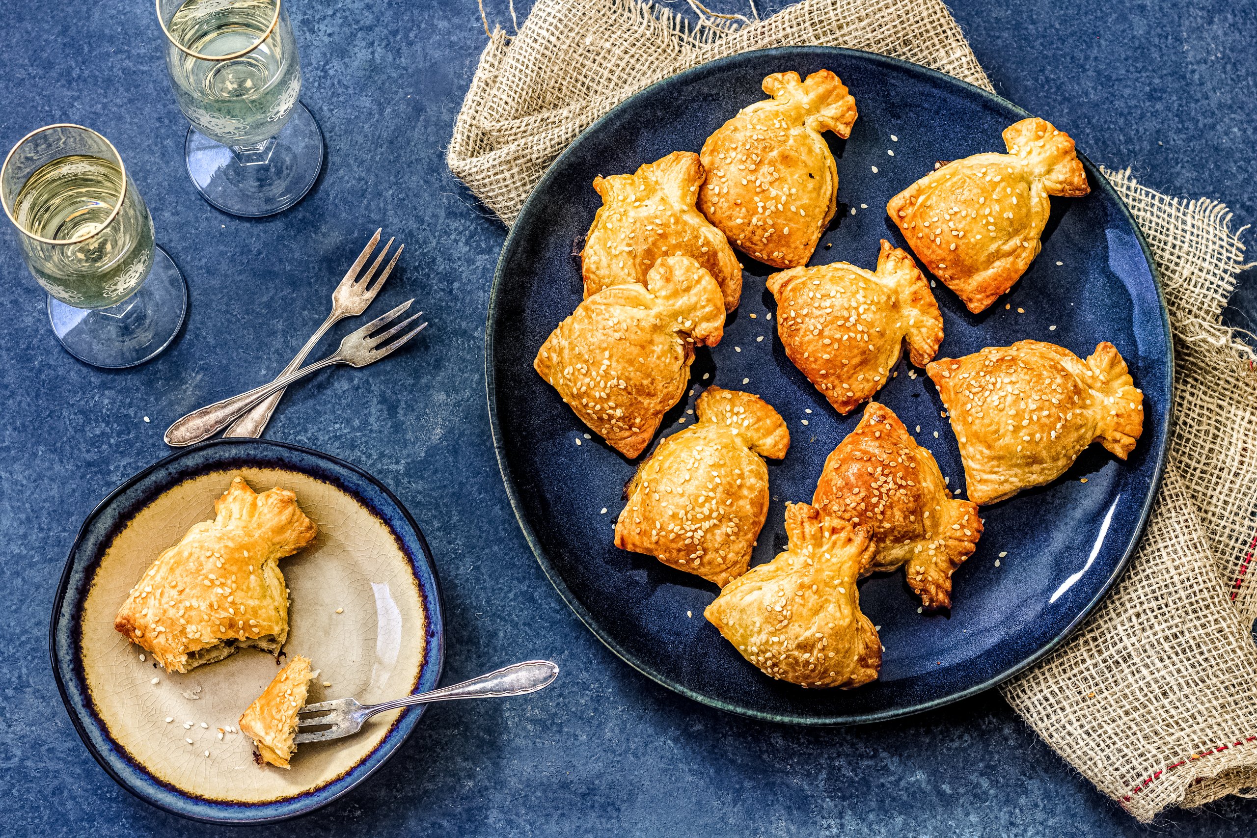 10x bladerdeeghapjes