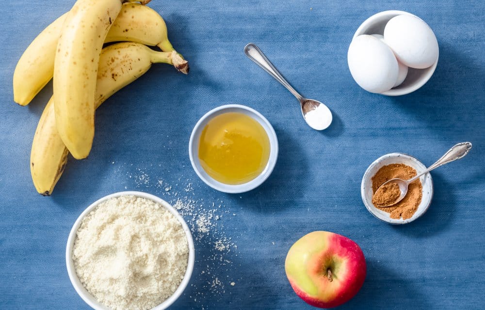 bananenbroodmuffins met appel