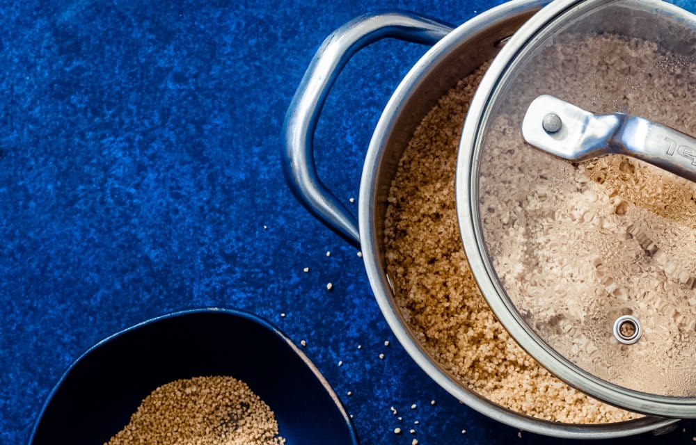 Gevulde portobello met zalm