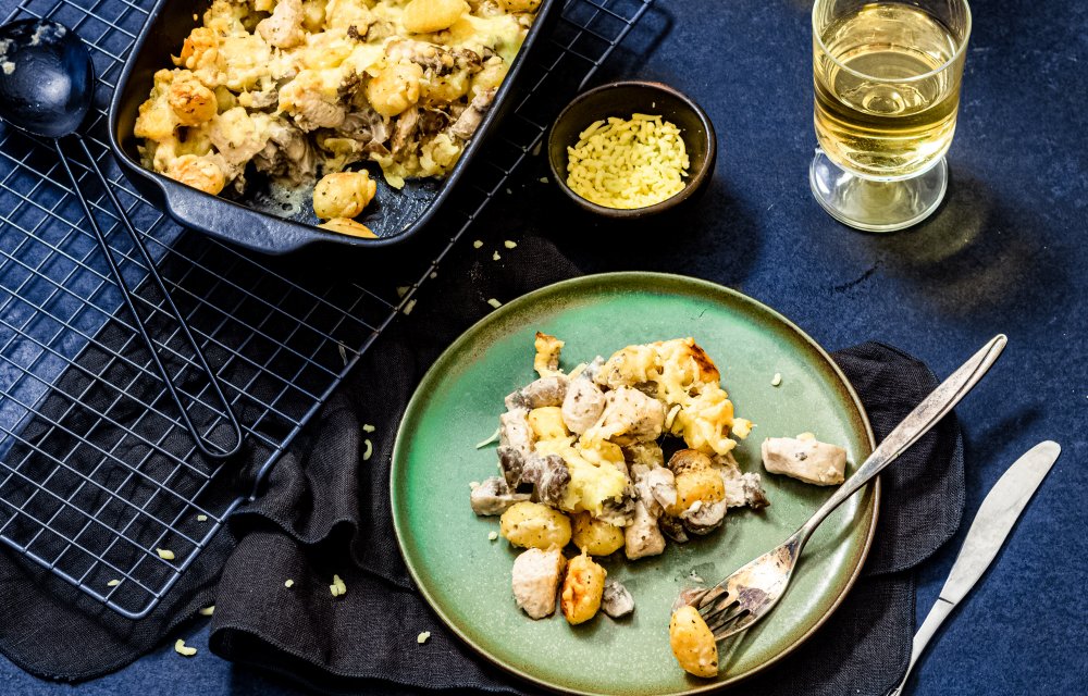 Gnocchi met romige kip