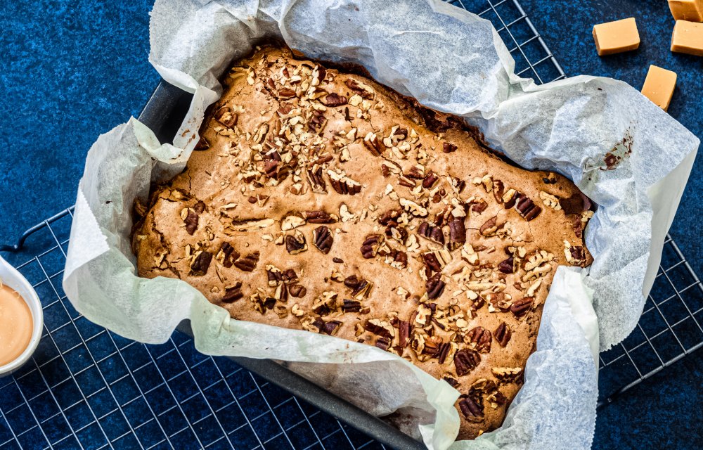 karamel brownies