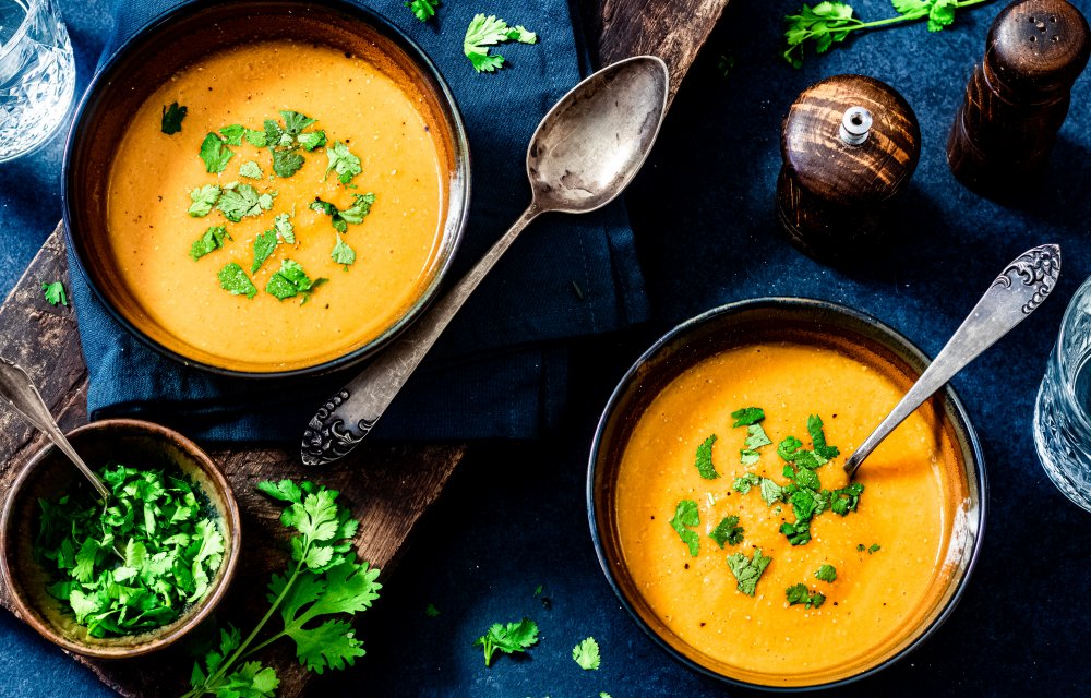 pittige pompoensoep met kokosmelk