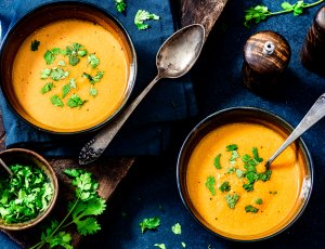 pittige pompoensoep met kokosmelk