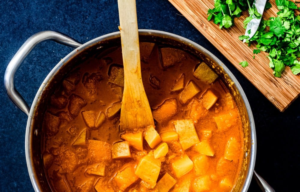 pittige pompoensoep met kokosmelk