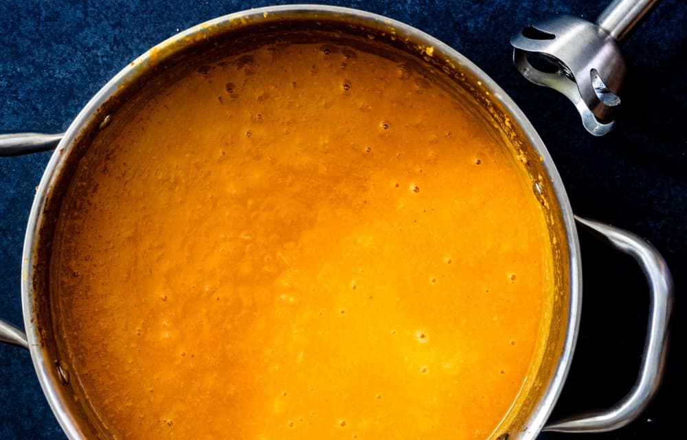 pittige pompoensoep met kokosmelk