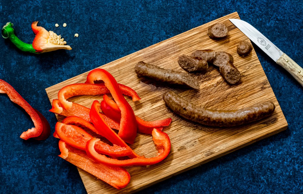 quesadilla's met worstjes en harissa