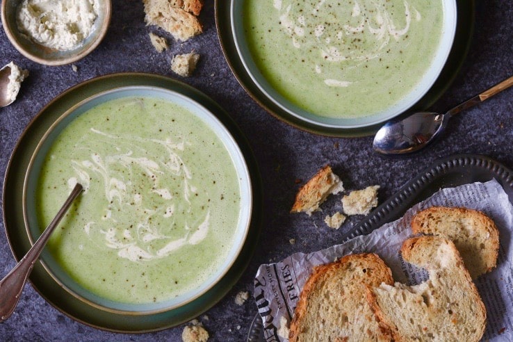 romige courgettesoep