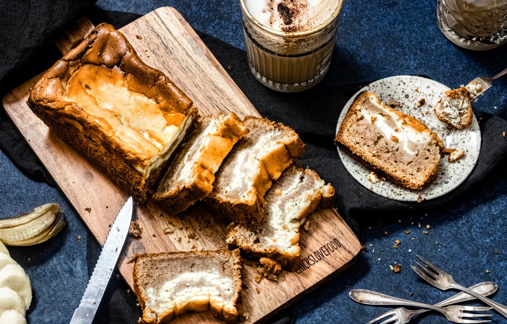 Bananenbrood cheesecake