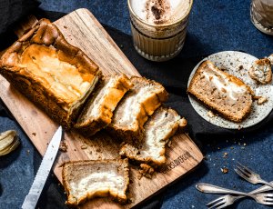 Bananenbrood cheesecake