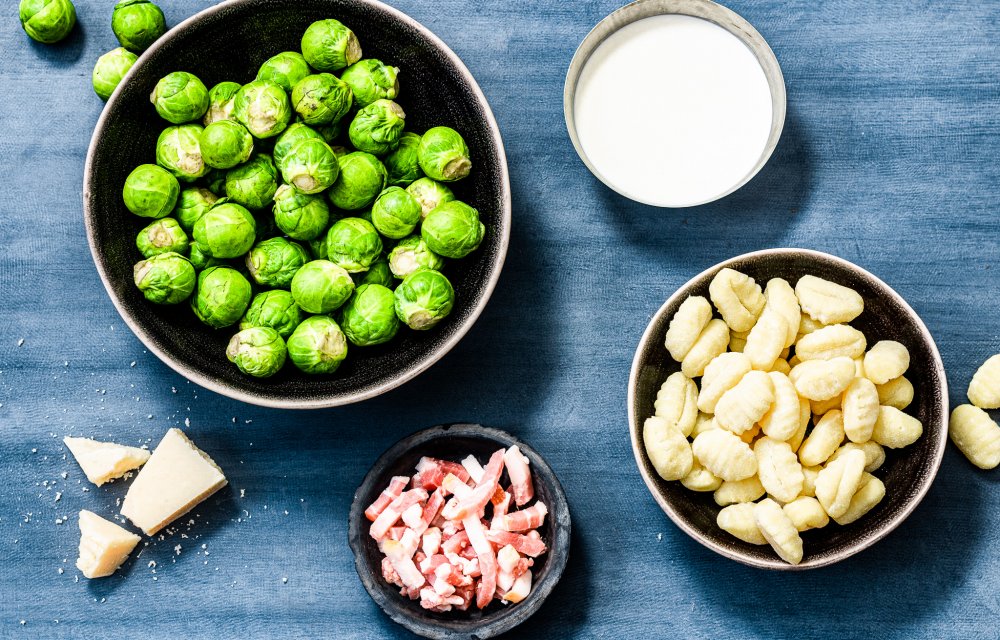 Gnocchi met spruitjes