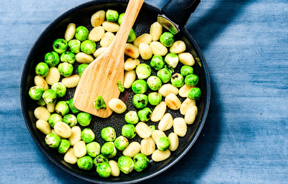 Gnocchi met spruitjes