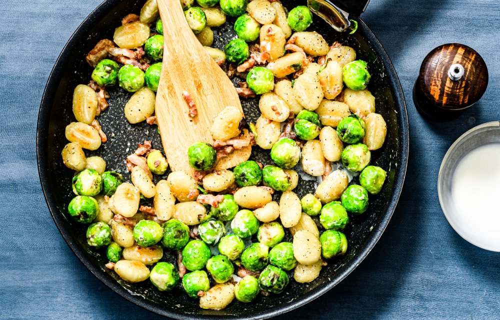Gnocchi met spruitjes