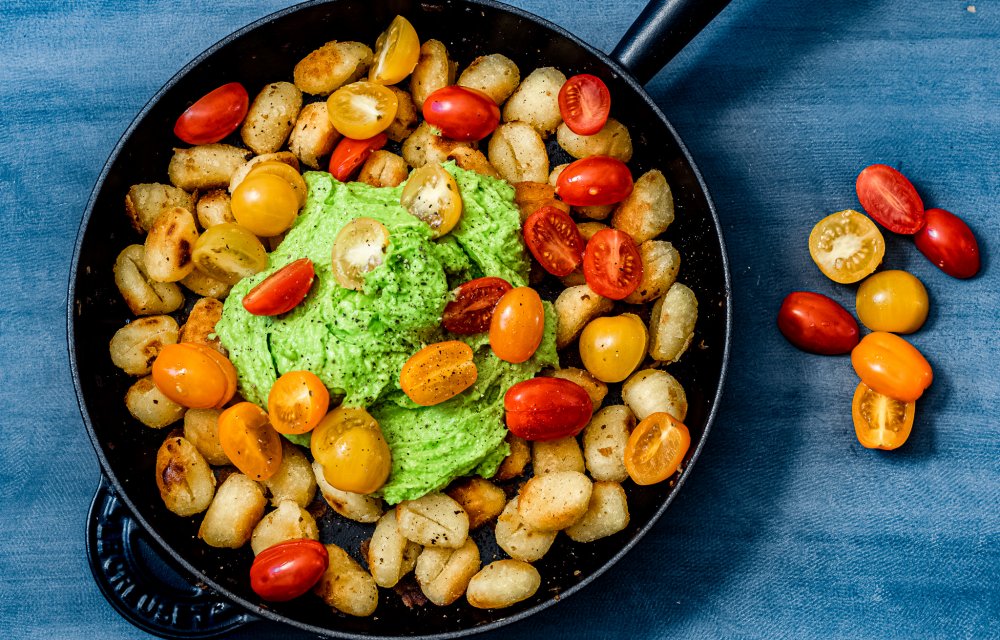 gnocchi met avocadopesto