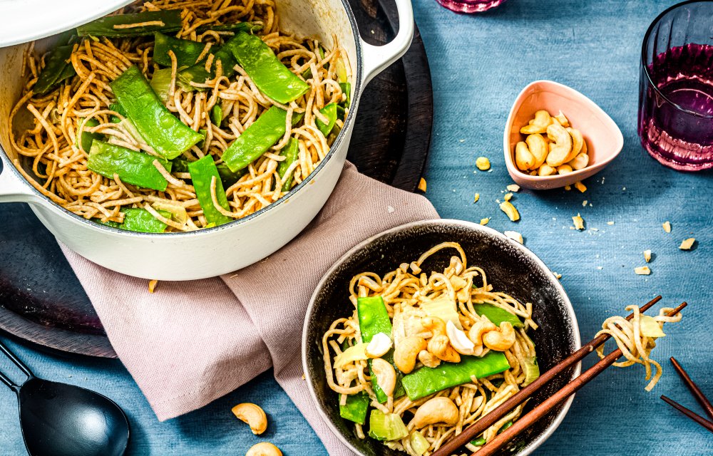 One pot noedels met paksoi