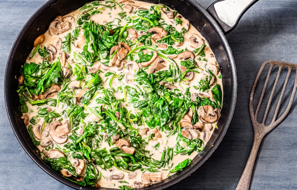 Romige lasagne met champignons