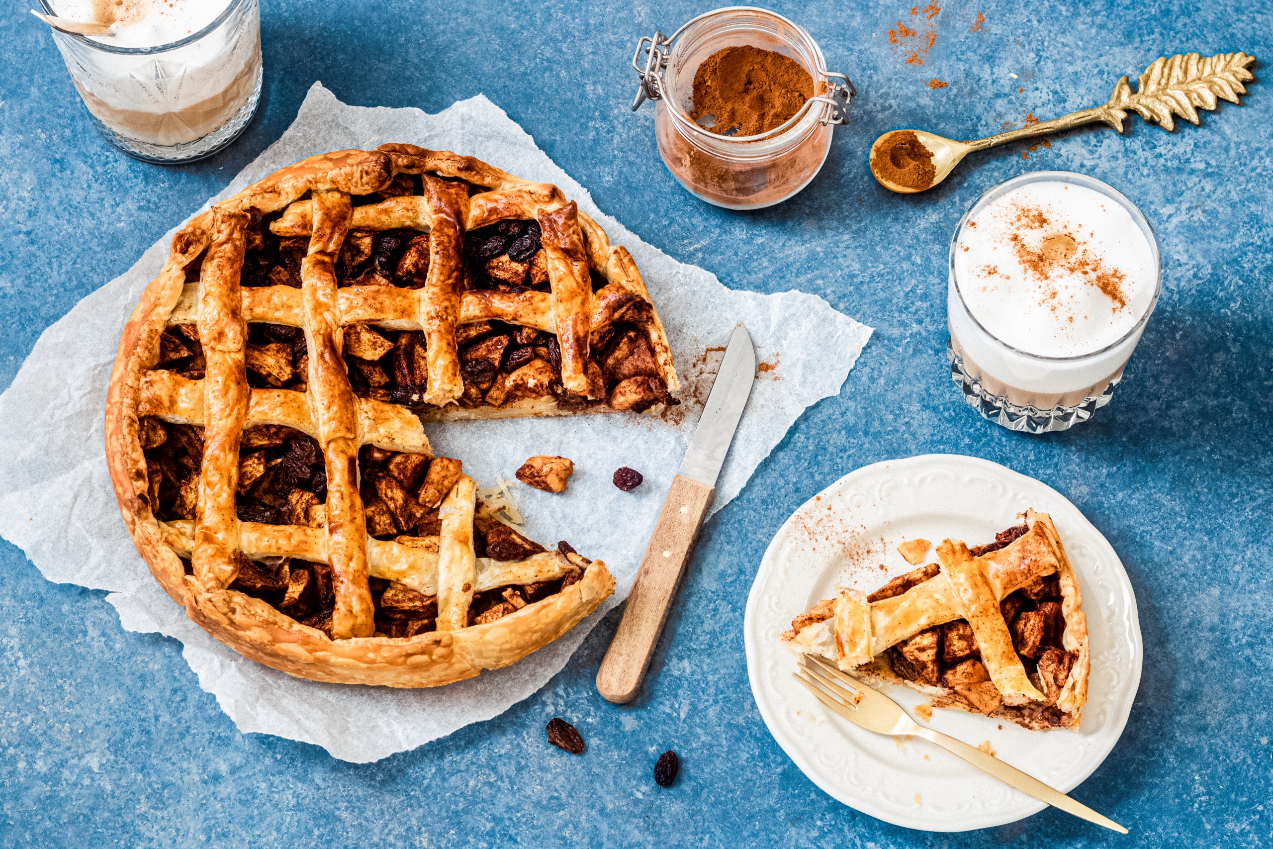 makkelijke appeltaart van bladerdeeg