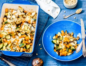 Zoete aardappelschotel