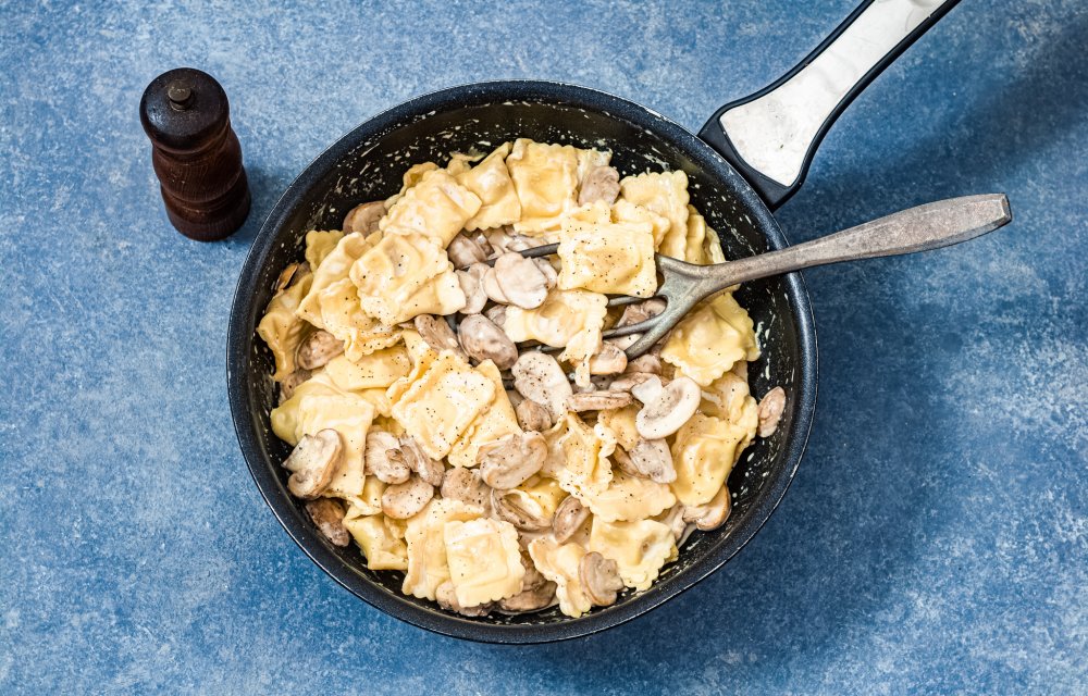 Romige ravioli ovenschotel