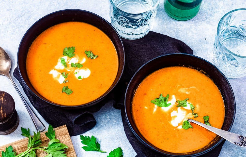 Geroosterde paprikasoep