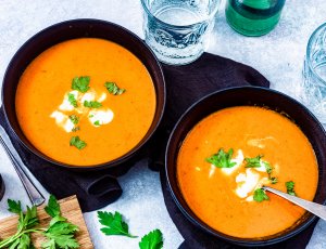 Geroosterde paprikasoep