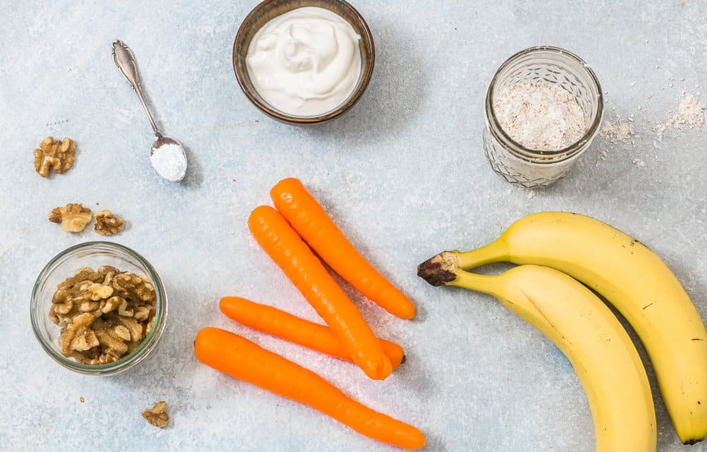 Gezonde carrot cake muffins