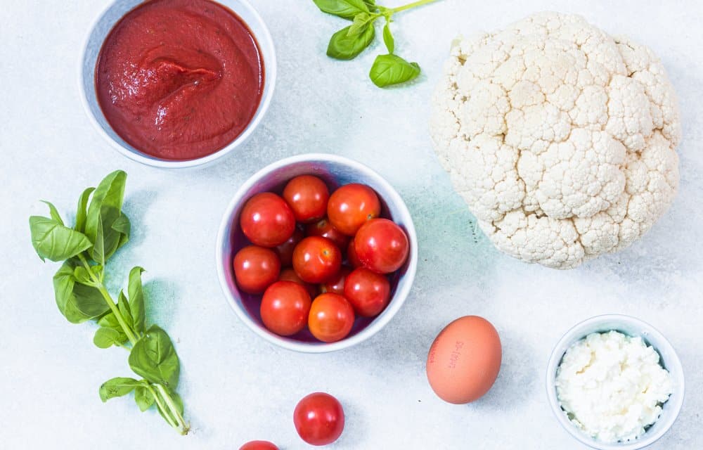 Italiaanse bloemkoolpizza