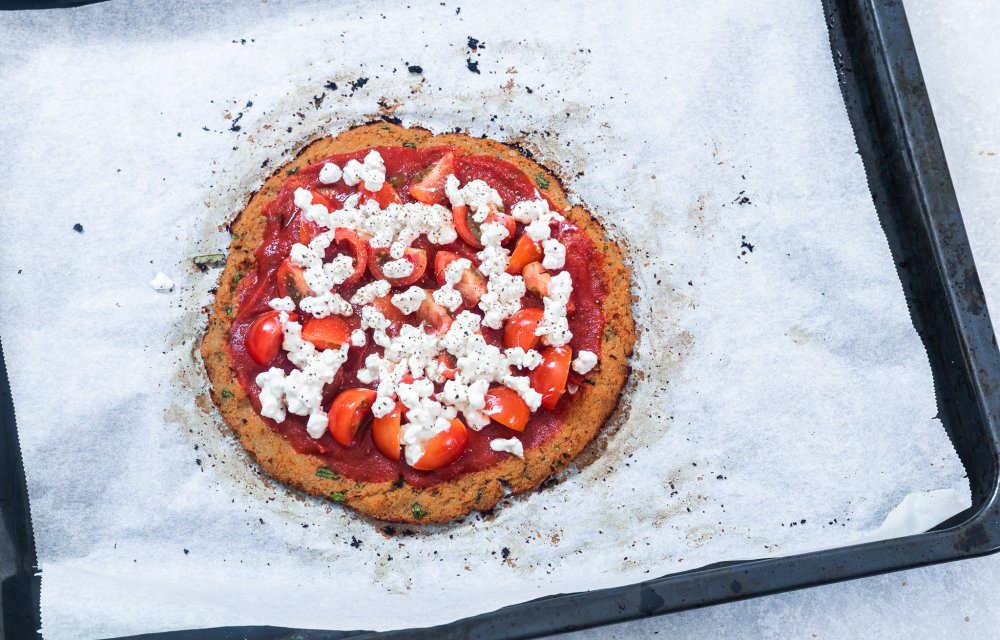 Italiaanse bloemkoolpizza