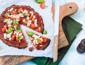 Italiaanse bloemkoolpizza