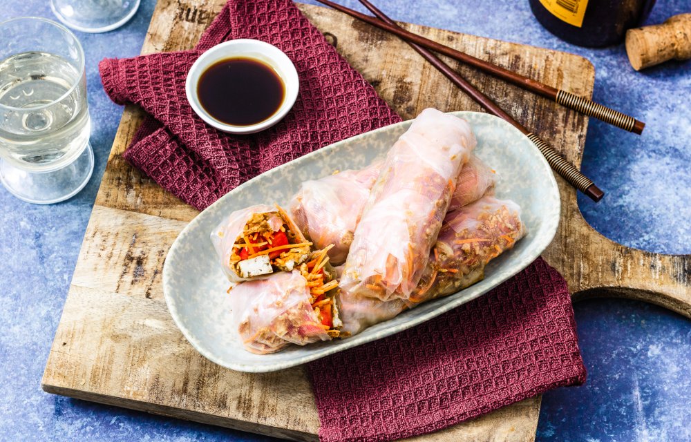 Springrolls met tofu