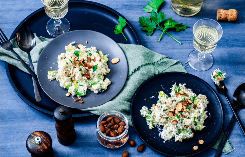 Romige orzo met prei