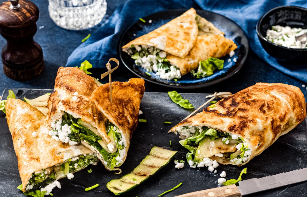eiwraps met gezonde kruidenkaas