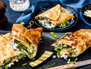 eiwraps met gezonde kruidenkaas