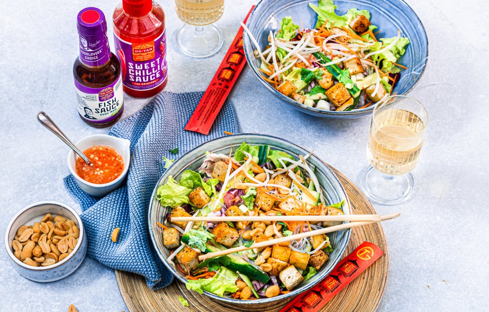 Mihoensalade met tofu