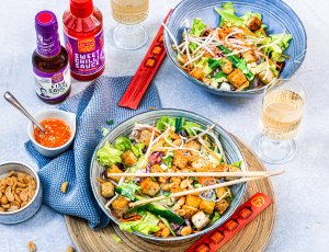 Mihoensalade met tofu