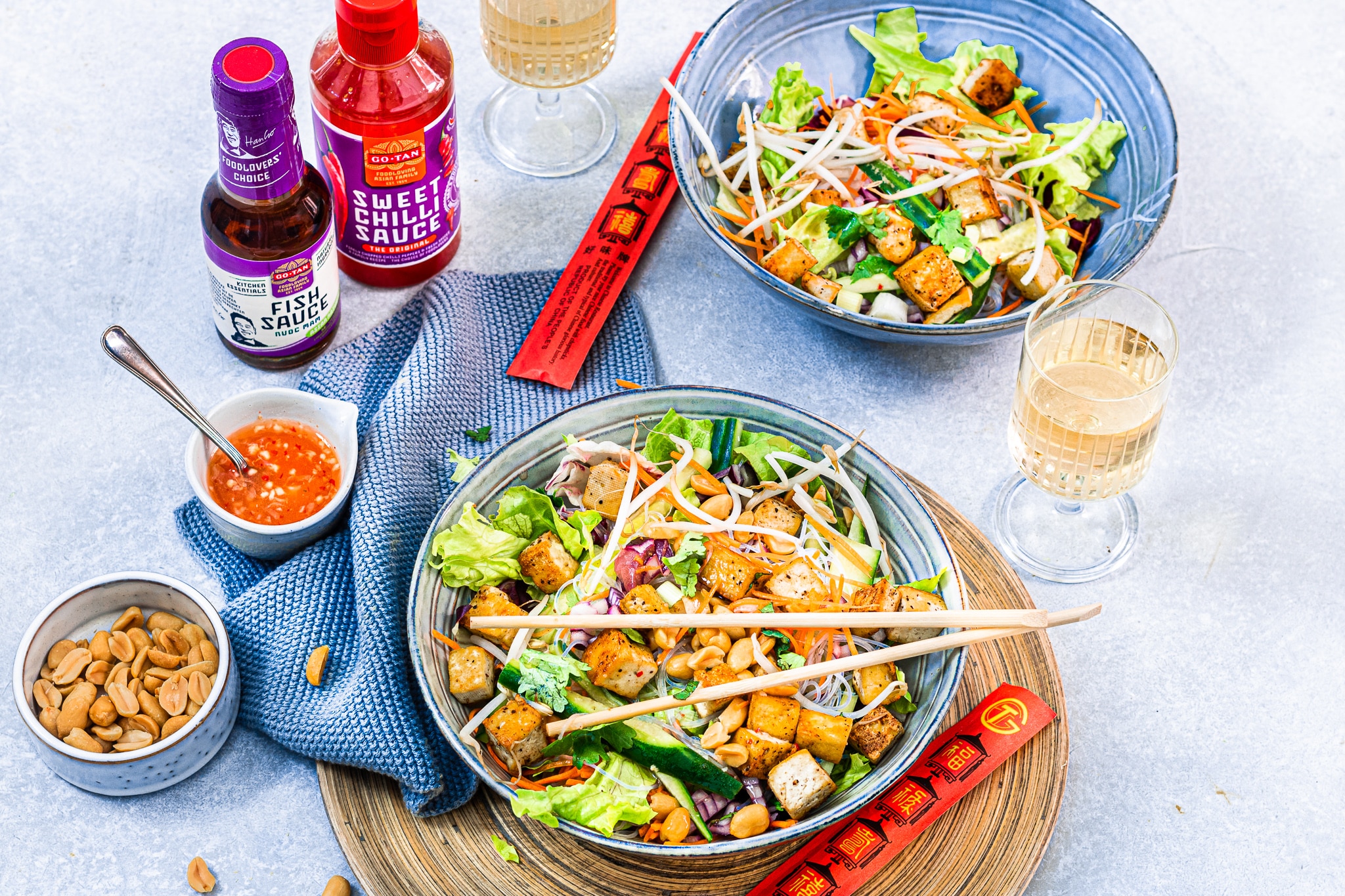 Mihoensalade met tofu
