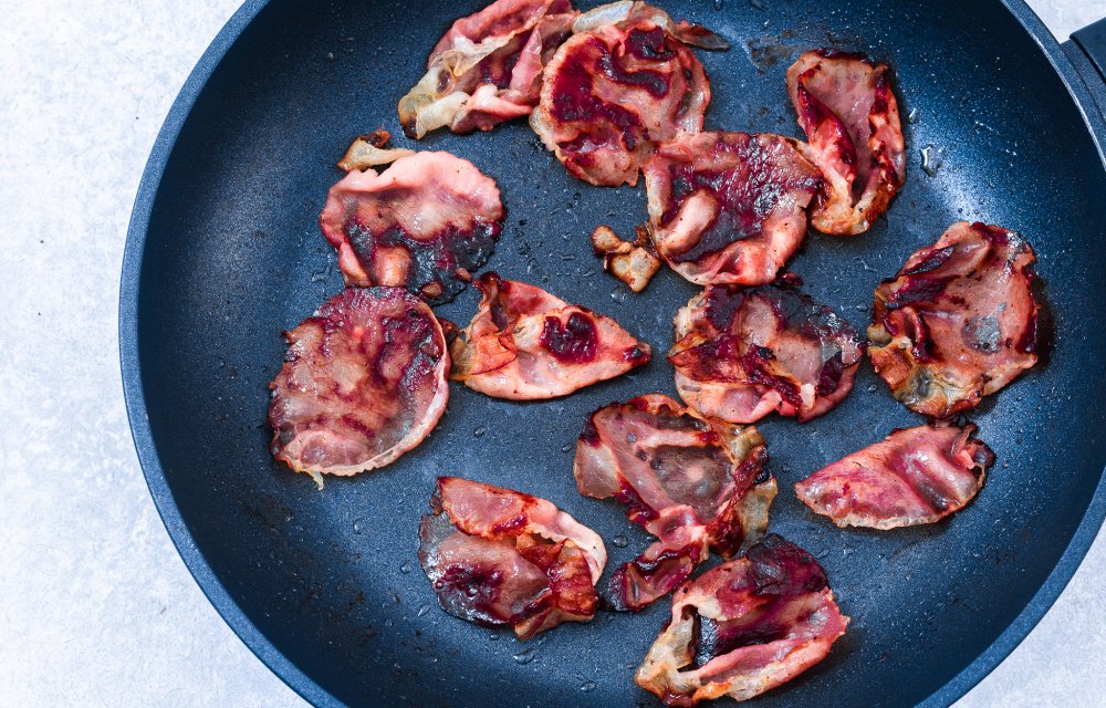 orzo met bacon en geitenkaas